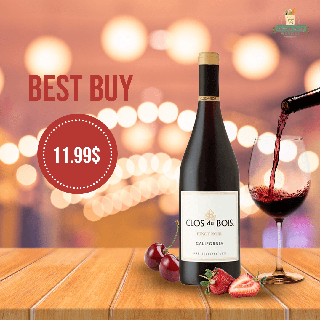 Promotional graphic for Clos du Bois wine.