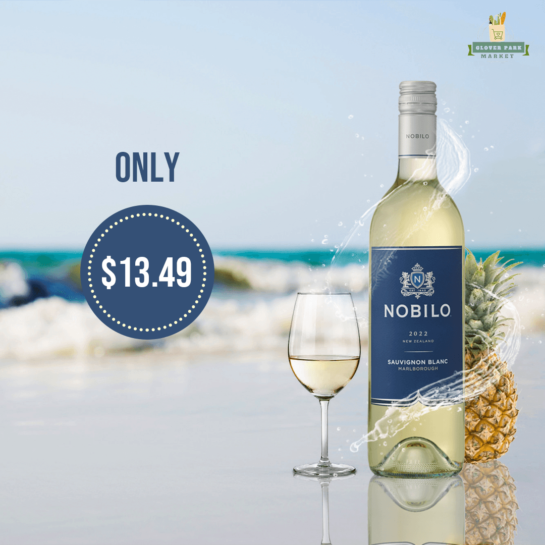 Promotional graphic for Nobilo wine.