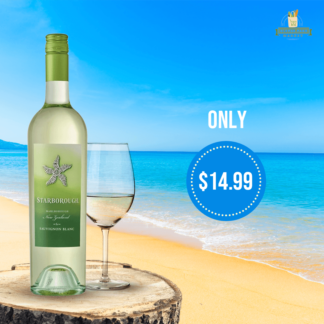 Promotional graphic for Starborough wine.