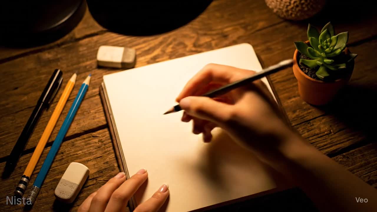 AI-generated video transitioning from a sketch to a realistic momo dumpling.